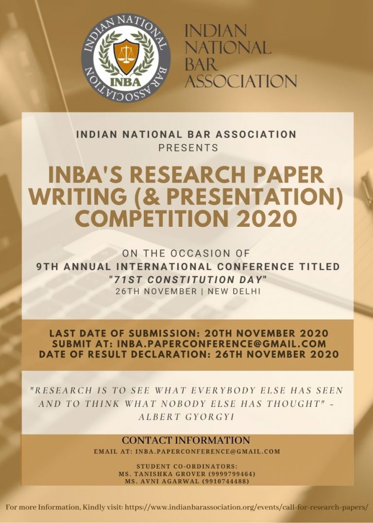 INBA Research Paper Competition Poster